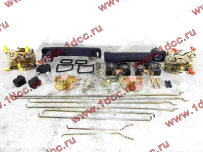 Ремкомплект замков на две двери (ручки внутренние, наружные, личинки, тяги) SH F3000/SH F2000 SHAANXI / Shacman (ШАНКСИ / Шакман)  фото 1 Братск