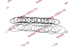 Кольцо уплотнительное гильзы цилиндра (комплект 12 тонких и 12 толстых) двигатель TD226B6G фото Братск